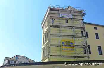 Start am Albertsplatz in Coburg - Fassadenmalerei: Arbeiten haben begonnen - Neue Presse Coburg