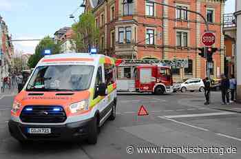 Zeitgleich zum Großfeuer in Coburg gab es in der Innenstadt Chaos und einen Unfall. - Fränkischer Tag