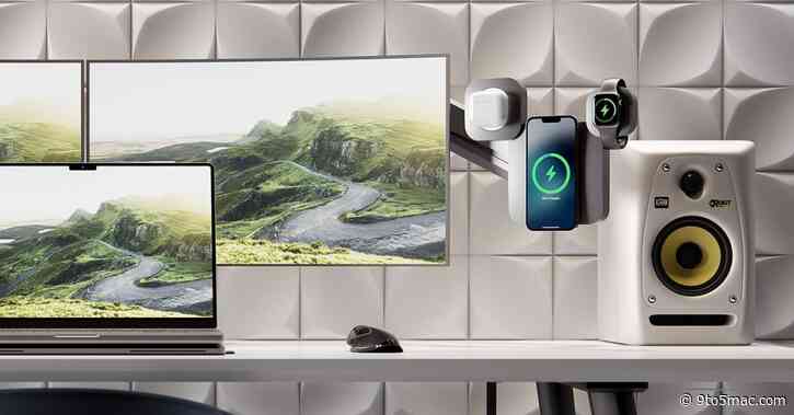 Hands-on: LINESTAND MagSafe charger for iPhone, AirPods, and Apple Watch offers floating and lay-flat design