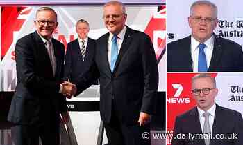 Anthony Albanese and Scott Morrison go head to head in third and final leaders' debate - Daily Mail