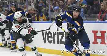 Blues' injuries create time for former UMD star Scott Perunovich - Star Tribune