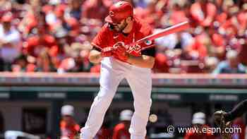 Cincinnati Reds place infielder Mike Moustakas on injured list without designation - ESPN
