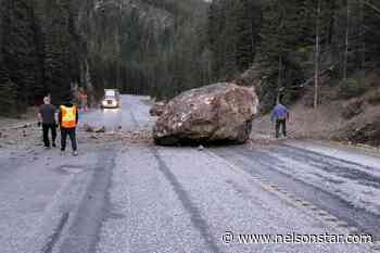 Massive boulder causes traffic trouble on Highway 93 near Radium – Nelson Star - Nelson Star