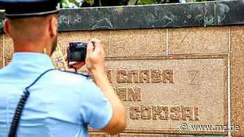 „Z“-Symbol auf sowjetischer Gedenktafel in Wittenberg aufgetaucht - Mitteldeutsche Zeitung