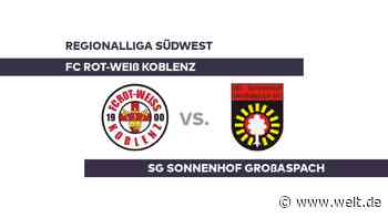 FC Rot-Weiß Koblenz - SG Sonnenhof Großaspach: Rot-Weiß Koblenz auf Talfahrt - Regionalliga Südwest - WELT