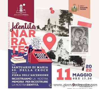 Francavilla Fontana: mercoledì 11 maggio secondo appuntamento con "Identità narrate e condivise" - Giornale di Puglia