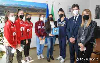 Acquaroli e Latini incontrano 'farfalle' della ritmica Fabriano - Sky Tg24