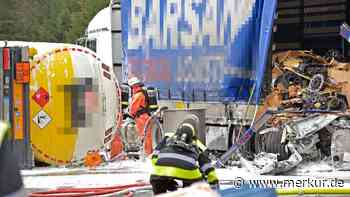 Schwerer Lkw-Unfall auf A8: Langer Stau und Verkehrschaos in Rosenheim - Merkur.de