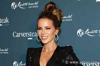 Kate Beckinsale Boosts Blazer at Home With Lingerie Slip Dress and Sky-High Over-the-Knee Boots - Yahoo Life