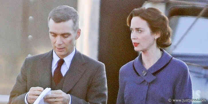 Emily Blunt & Cillian Murphy Take a Break While Filming 'Oppenheimer' in Los Angeles