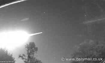 Huge green fireball is seen streaking across the sky in Britain