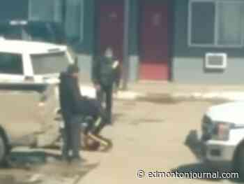 RCMP conducting internal review after video shows officer kneeing, punching man during arrest