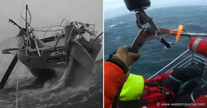 Video: Coast Guard Rescues Four Sailors Injured After Mast Broke During Storm
