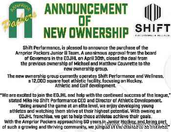 New ownership for Arnprior Packers | 96.1 Renfrew Today - renfrewtoday.ca