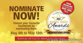 Nominations Open: 2022 St. Albert Gazette Reader's Choice Awards - St. Albert TODAY
