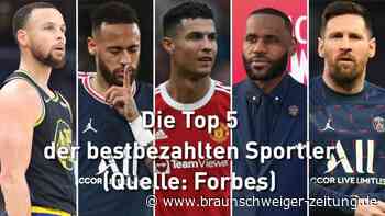 Top 5 der bestbezahlten Sportler: Messi vor James und Ronaldo