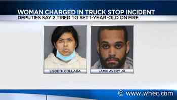 Woman charged in incident where 2 attempted to set 1-year-old on fire