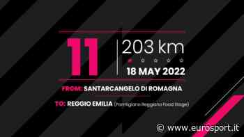 Giro d'Italia 2022 - Tappa 11: Santarcangelo di Romagna-Reggio Emilia, il percorso in 3D - Eurosport IT