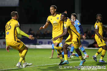 Match report for Sutton United 3 Crawley Town 0 - Sutton United