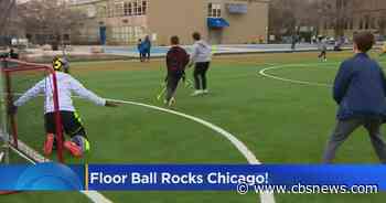 Teen floorball player and coach helps organize youth and adult tournament in Romeoville - CBS News