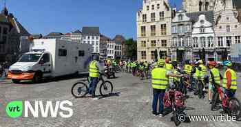 1600 leerlingen wagen hun kans tijdens het fietsexamen in Mechelen - VRT NWS
