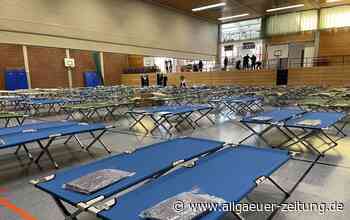 Ukraine Krieg - Flüchtlinge aufnehmen Ukraine - Memmingen Turnhalle - Allgäuer Zeitung