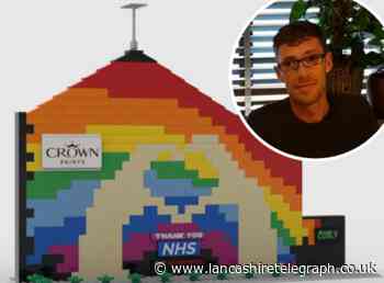Darwen street artist, 'Curly', who created NHS mural immortalised in Lego