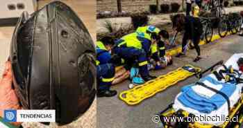 Cristián Sánchez sufre fuerte caída en bicicleta y se fractura el esternón: "El casco salva vidas" - BioBioChile