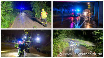 Umgestürzte Bäume, abgedeckte Dächer, Überschwemmungen: Unwetter fegt über Kreis Altötting hinweg