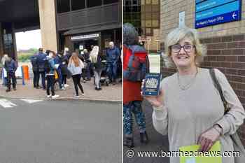 'It's brutal': Holidaymakers and Rangers fans queue in front of Glasgow passport office - Barrhead News