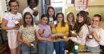 Leerlingen De Puzzel steunen oorlogsslachtoffers Oekraïne met cupcakes - Het Laatste Nieuws