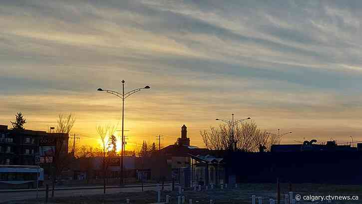 Calgary hits the 20s, then falls way back into showers next week