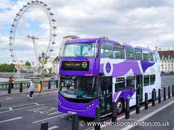 London buses transformed to purple to mark Platinum Jubilee