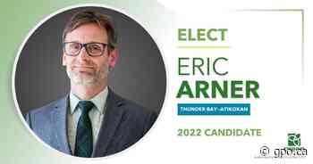 Eric Arner nominated as Ontario Greens candidate in Thunder Bay—Atikokan - Green Party of Ontario