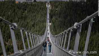 Spectacular world's longest suspension footbridge opens in Czech Republic