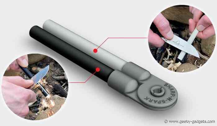 Sharp-n-Spark lightweight fire lighting kit and sharpener