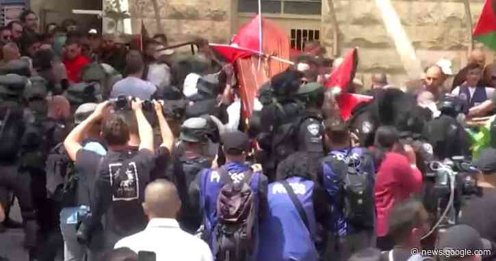 Violence erupts at Shireen Abu Akleh's funeral in Jerusalem as Israeli forces confront Palestinian mourners - CBS News