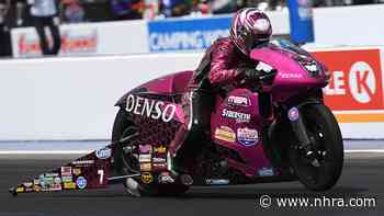 Sitting fifth in points, Angie Smith excited for return to Virginia Motorsports Park - NHRA.com