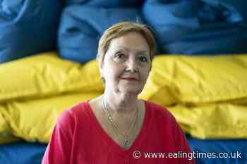 Grandmother who fled Ukraine war on crutches now teaching refugees Romanian - Ealing Times