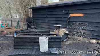 Saskatoon garage fire deemed suspicious