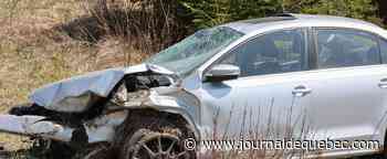 [PHOTOS] Automobiliste blessé grièvement: fermeture de l’A-40 ouest à Neuville