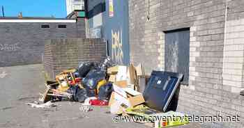 Frustration for residents after more fly-tipping near Coventry tower block - Coventry Live