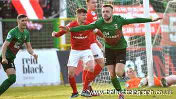 Glentoran v Larne: Conor McMenamin strike has hosts in pole position for European place and £250k financial pay-out