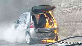 Lecco, auto in fiamme sulla superstrada: code e rallentamenti - IL GIORNO