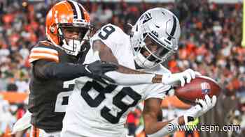 Source: Raiders trade WR Edwards to Falcons
