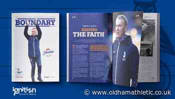 Get Your Crawley Town Boundary Bulletin! - News - oldhamathletic.co.uk