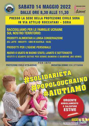 SORA - SOSTEGNO ALLE FAMIGLIE UCRAINE, DOMANI NUOVA RACCOLTA - ioWebbo