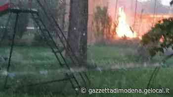 Modena, via Morane. Incendi di “piumini” nel parco - La Gazzetta di Modena