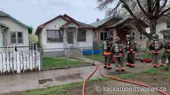 Saskatoon Fire Department uses fire suppression grenade to battle house fire