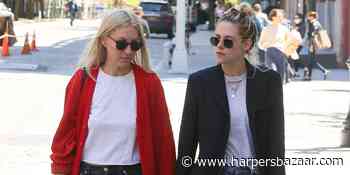 Kristen Stewart and Fiancée Dylan Meyer Coordinate Looks in NYC - Harper's BAZAAR